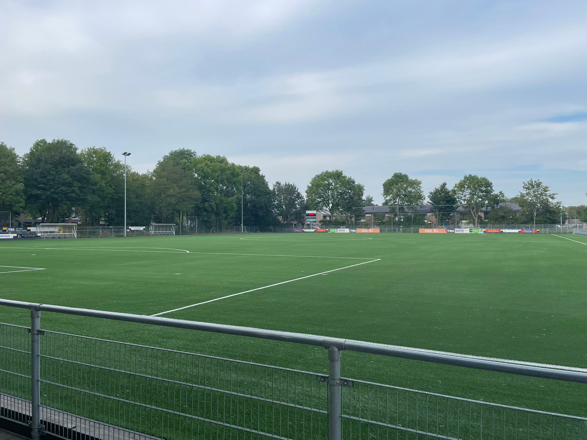 Hoofdveld … bijna gereed