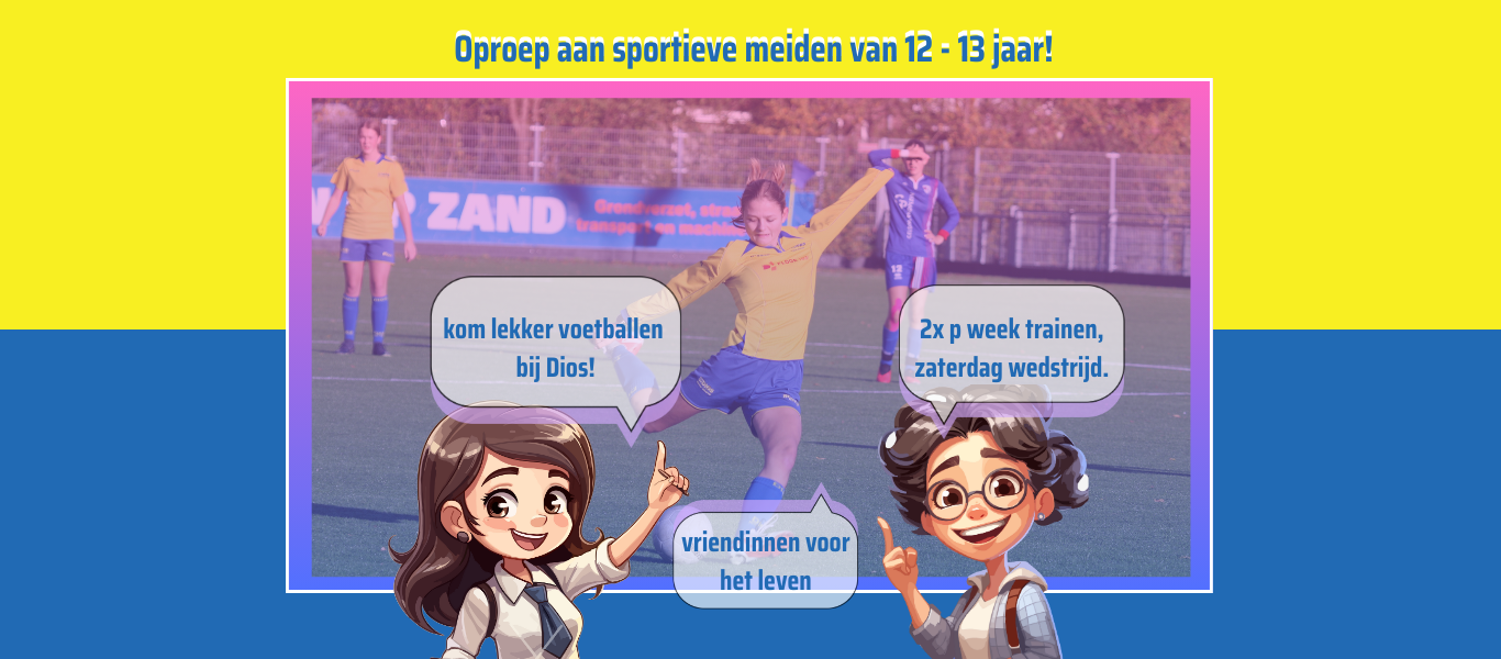 Sportieve meiden gezocht van 12 tot 13 jaar!